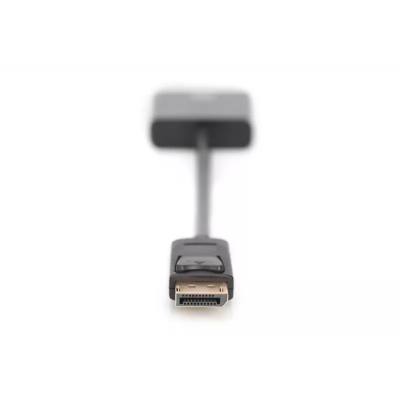 DIGITUS ASSMANN DisplayPort adapterkaabel, DP - DVI (24+5) M/F, 15 cm lukustusega, DP 1.2 ühilduv, CE must