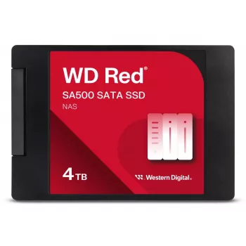 WESTERN DIGITAL SSD - WD Red SA500 - 4TB - SATA 6Gb/s - 2.5in/7mm (WDS400T2R0A)