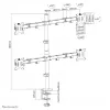 Neomounts FPMA-D550D4Must monitorivars 13-32 tolli, klamber/läbiv kolb, 6 kg, 33 cm (13 tolli), 81,3 cm (32 tolli), 100 x 100 mm, must