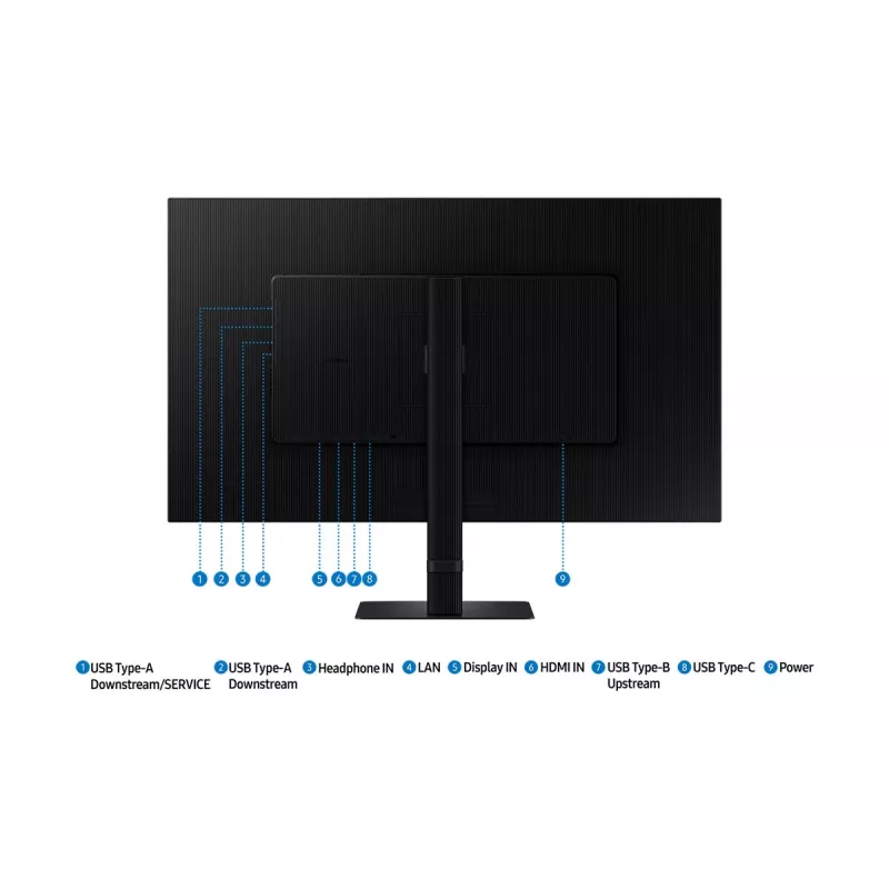 Samsung S80UD arvutimonitor 81,3 cm (32 tolli) 3840 x 2160 pikslit 4K Ultra HD LCD must