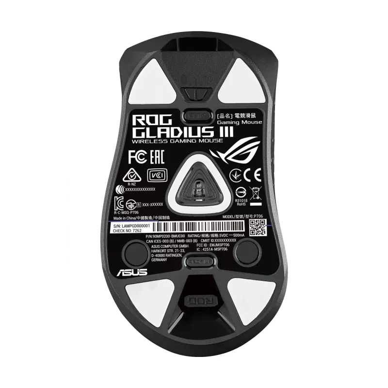 ASUS ROG Gladius III hiir Mängimine Paremakäeline USB Type-A Optiline 19000 DPI