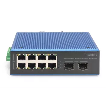 Haldamata kommutaator DIGITUS DN-651147 8+2-port Fast Ethernet PoE 1 Gbit/s