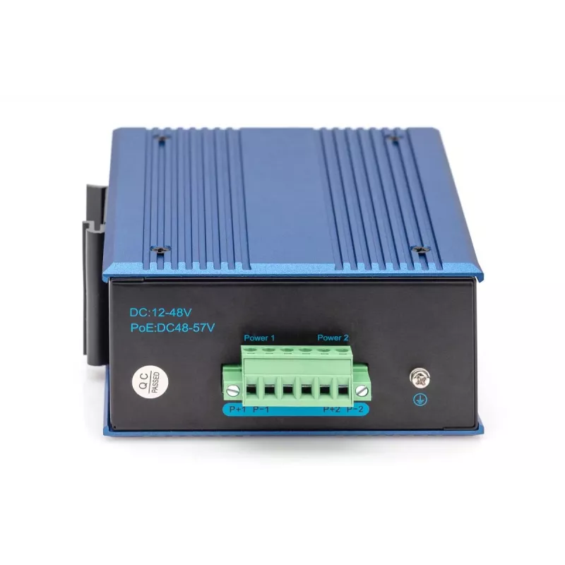 DIGITUS Industrial 4+2 -Port Gigabit Ethernet PoE Switch 4 Port GE PoE RJ45 2 GE SFP Port