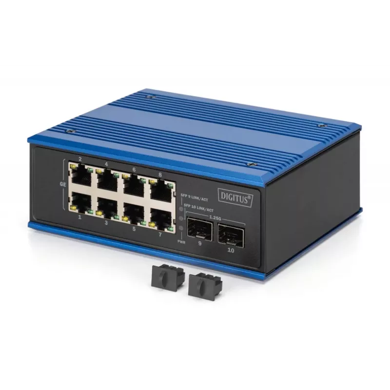 Haldamata switch DIGITUS DN-651150 8 Gigabit Ethernet porti 2 SFP moodulit
