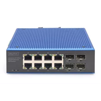 Mittehallatav kommutaator DIGITUS DN-651153 8-pordiline Gigabit Ethernet PoE