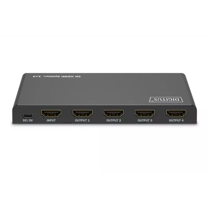 DIGITUS 1x4 HDMI jaotur. 4K/60Hz HDCP 2.3. EDID juhtimine