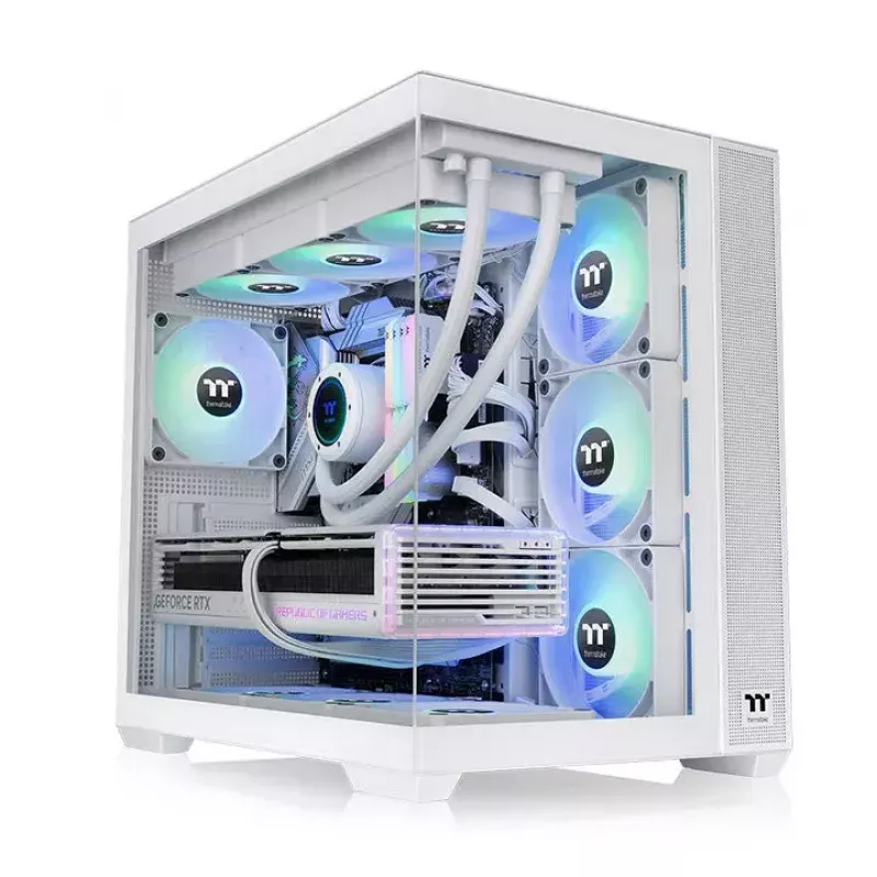 PC Case Thermaltake View 380 TG ARGB Snow Midi Tower Valge