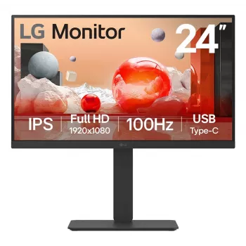 LG 24BA750-B arvutimonitor 60,5 cm (23,8 tolli) 1920 x 1080 pikslit Full HD LCD must