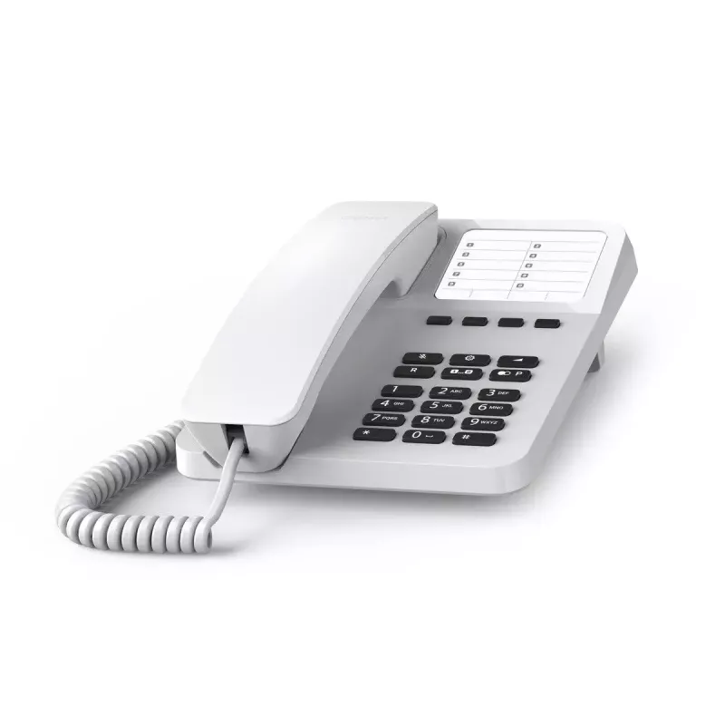 Analoogtelefon Gigaset DESK 400 Valge Juhtmega telefonitoru 10 telefoniraamatu kannet