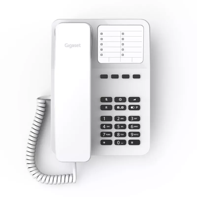 Analoogtelefon Gigaset DESK 400 Valge Juhtmega telefonitoru 10 telefoniraamatu kannet