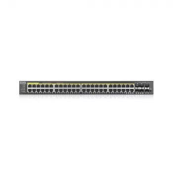 Zyxel GS2220-50HP-EU0101F võrgulüliti hallatav L2 Gigabit Ethernet (10/100/1000) Power over Ethernet (PoE) Must