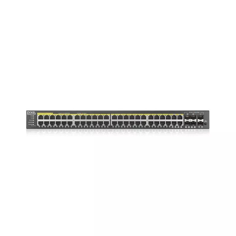 Zyxel GS2220-50HP-EU0101F võrgulüliti hallatav L2 Gigabit Ethernet (10/100/1000) Power over Ethernet (PoE) Must