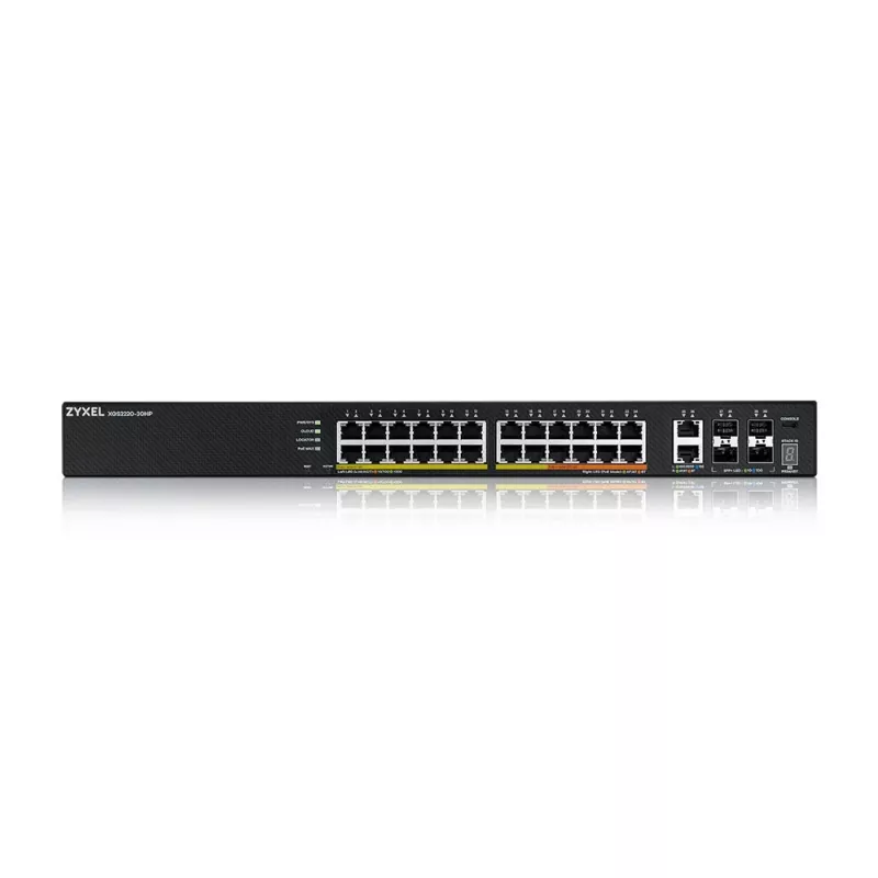Zyxel XGS2220-30HP hallatav L3 Gigabit Ethernet (10/100/1000) Power over Ethernet (PoE) must