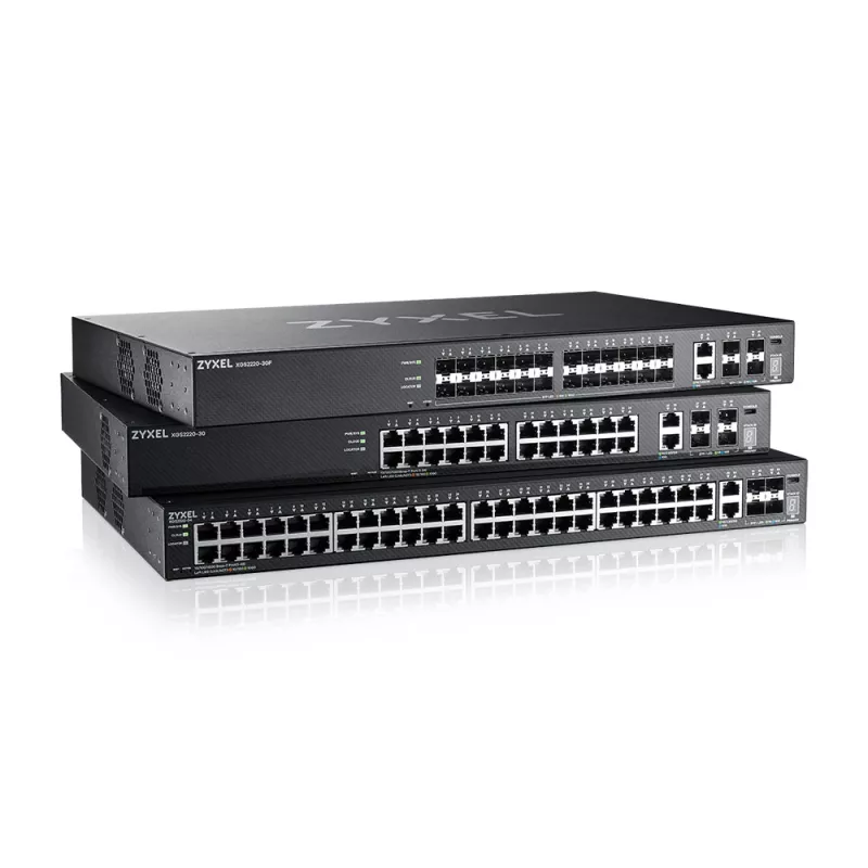 Zyxel XGS2220-30HP hallatav L3 Gigabit Ethernet (10/100/1000) Power over Ethernet (PoE) must
