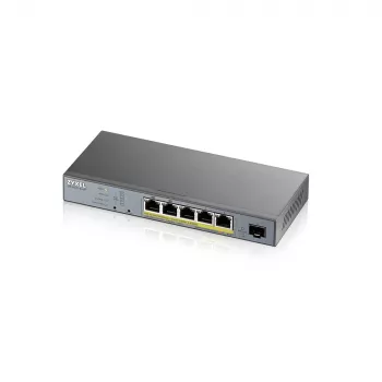 Zyxel GS1350-6HP-EU0101F võrgukommutaator Hallatav L2 Gigabit Ethernet (10/100/1000) Power over Ethernet (PoE) Hall