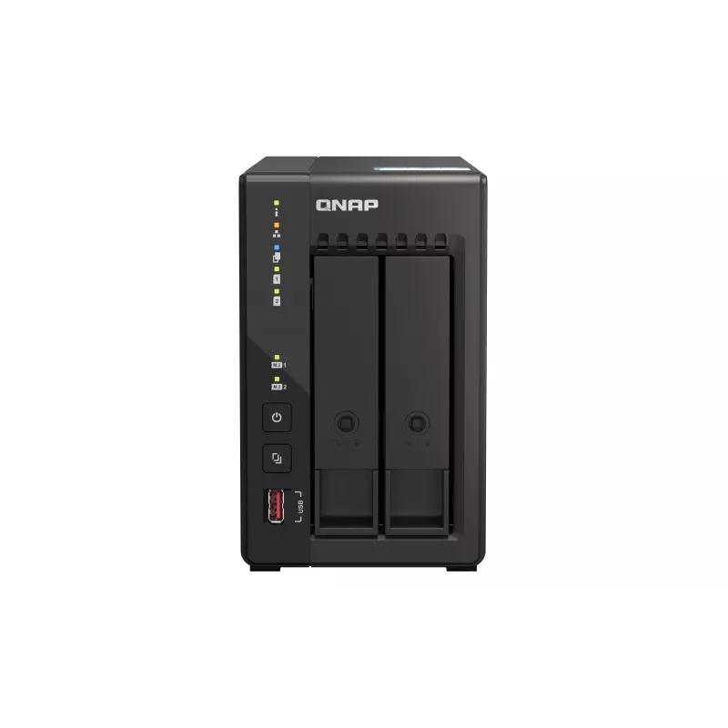 QNAP TS-253E NAS Tower Intel® Celeron® J6412 8 GB 0 TB QNAP QTS Must
