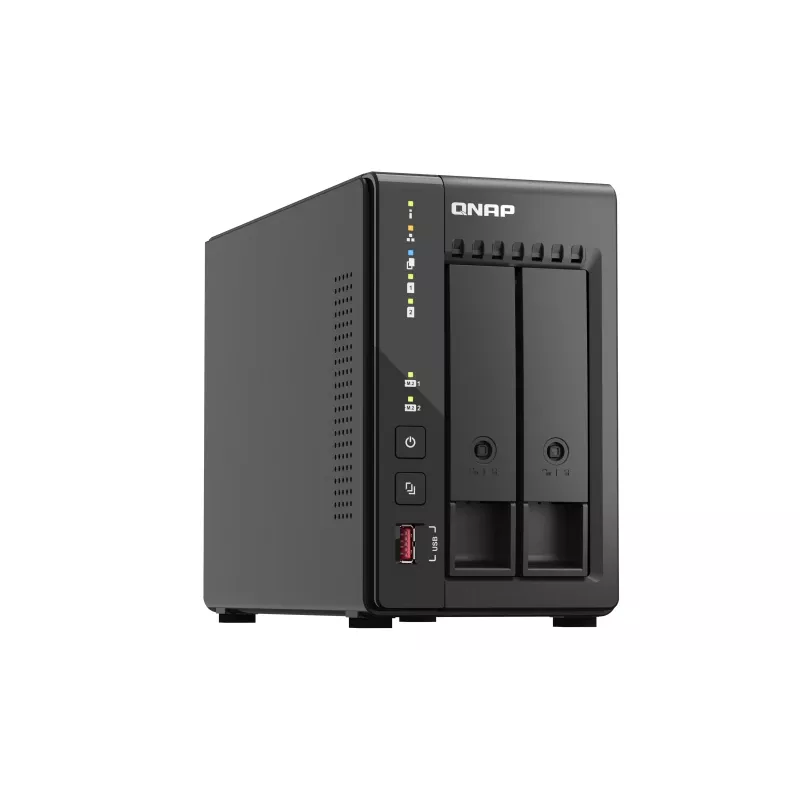 QNAP TS-253E NAS Tower Intel® Celeron® J6412 8 GB 0 TB QNAP QTS Must