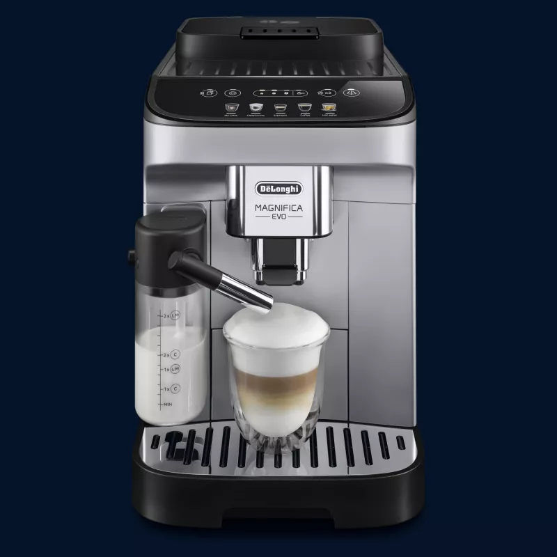 Espressomasin De’Longhi Magnifica ECAM 290.61.SB — täisautomaatne, 1,8 l veepaak, puutejuhtimine, 1450 W, hõbedane