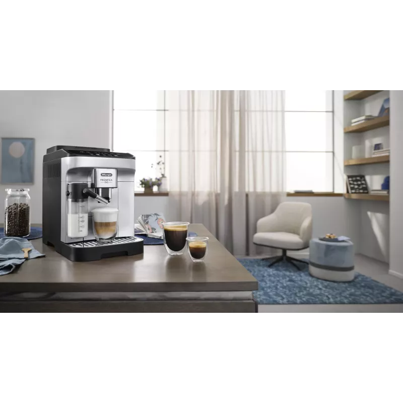 Espressomasin De’Longhi Magnifica ECAM 290.61.SB — täisautomaatne, 1,8 l veepaak, puutejuhtimine, 1450 W, hõbedane