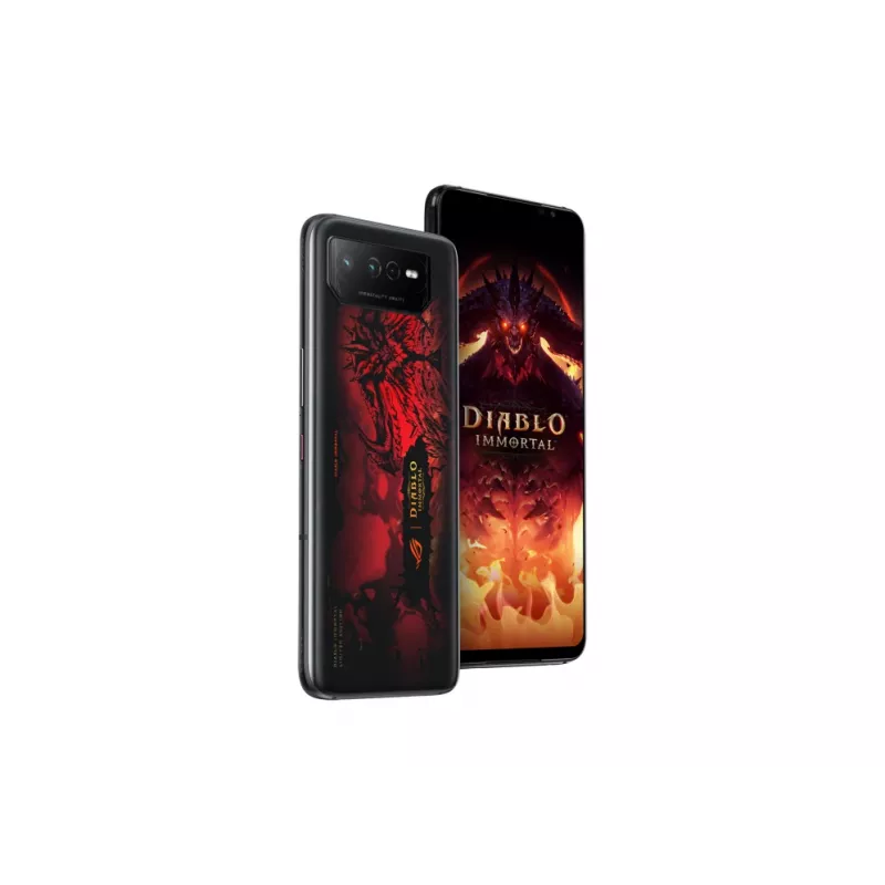 ASUS ROG Phone 6 Diablo Immortal Edition 17,2 cm (6,78 tolli) Dual SIM Android 12 5G USB Type-C 16 GB 512 GB 6000 mAh Must, Punane