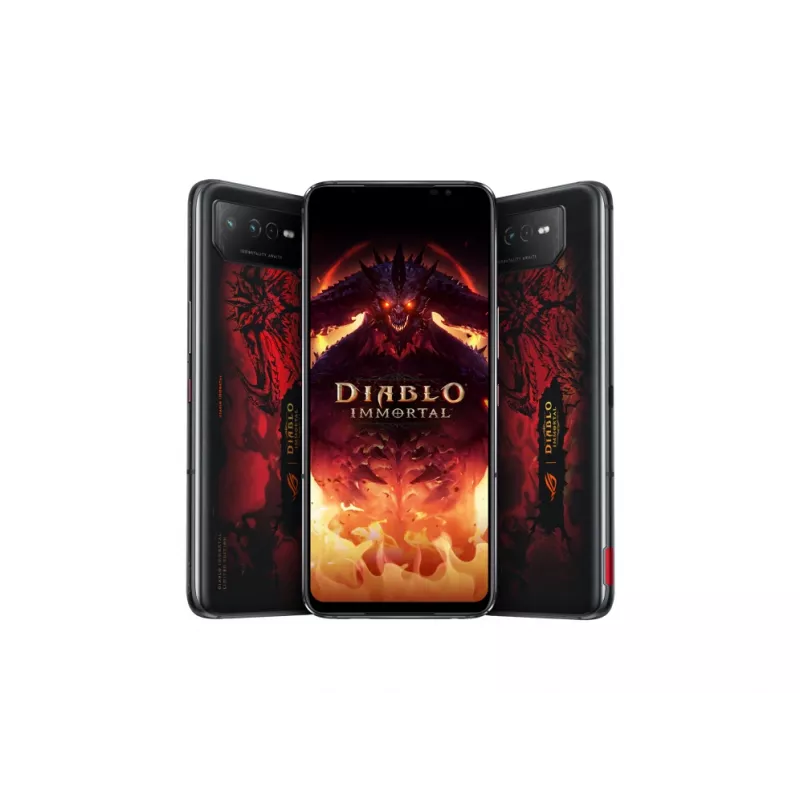 ASUS ROG Phone 6 Diablo Immortal Edition 17,2 cm (6,78 tolli) Dual SIM Android 12 5G USB Type-C 16 GB 512 GB 6000 mAh Must, Punane