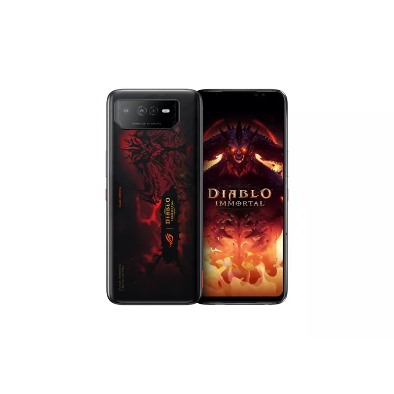 ASUS ROG Phone 6 Diablo Immortal Edition 17,2 cm (6,78 tolli) Dual SIM Android 12 5G USB Type-C 16 GB 512 GB 6000 mAh Must, Punane