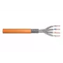 DIGITUS paigalduskaabel - Cat 7 - S/FTP - AWG 23/1 - simplex - 50m - oranž - 1200 MHz Dca (EN 50575), paberkast, SX