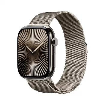 APPLE Watch Series 10 GPS + Cellular 46mm Natural Titanium korpus Natural Milanese Loop - S/M
