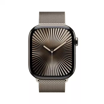 APPLE Watch Series 10 GPS + Cellular 46mm Natural Titanium korpus Natural Milanese Loop - S/M