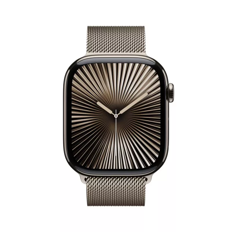 APPLE Watch Series 10 GPS + Cellular 46mm Natural Titanium korpus Natural Milanese Loop - S/M