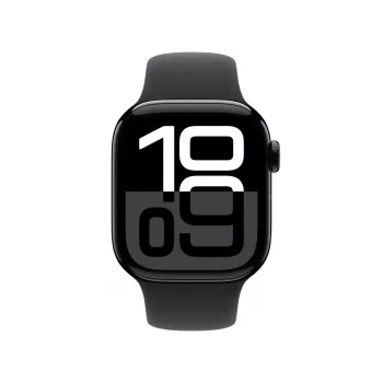 Nutikell Apple Watch Series 10 GPS 42mm Jet Black alumiiniumkorpus musta spordirihmaga - S/M