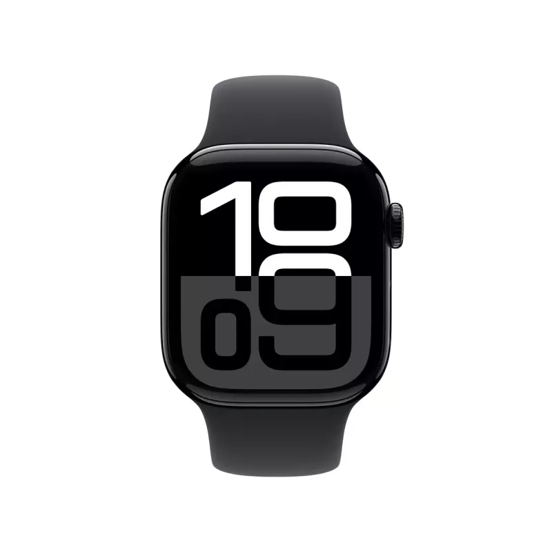Nutikell Apple Watch Series 10 GPS 42mm Jet Black alumiiniumkorpus musta spordirihmaga - S/M