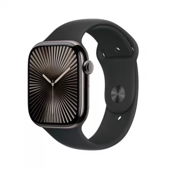 APPLE Watch Series 10 GPS + Cellular 46mm titaanist Slate korpus musta Sport-rihmaga - M/L