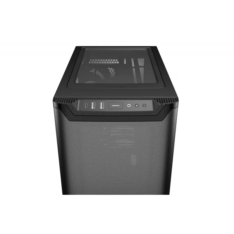 PC case bequiet! PURE BASE 501 Airflow Window MIDI Tower — ATX, karastatud klaas, 3x140/240mm tugi, 2x3,5 tolli + 5x2,5 tolli, USB-A x2, USB-C x1