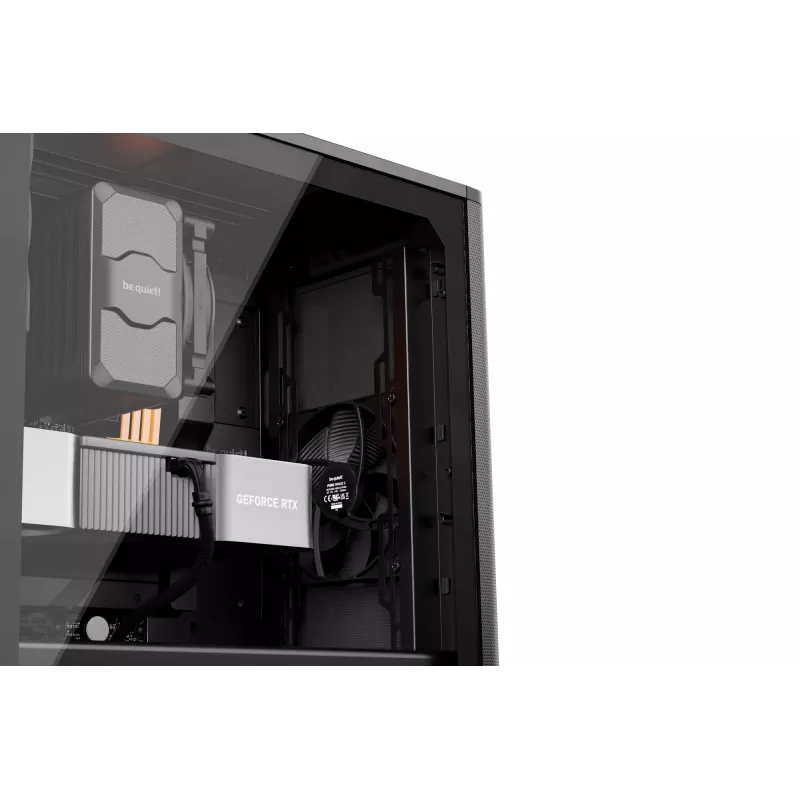 PC case bequiet! PURE BASE 501 Airflow Window MIDI Tower — ATX, karastatud klaas, 3x140/240mm tugi, 2x3,5 tolli + 5x2,5 tolli, USB-A x2, USB-C x1