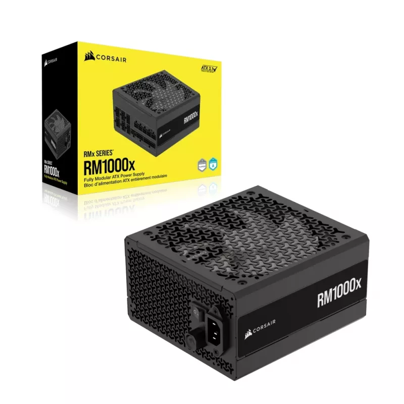CORSAIR toiteplokk - 1000W Rmx seeria RM1000x 24-kontaktiline ATX must