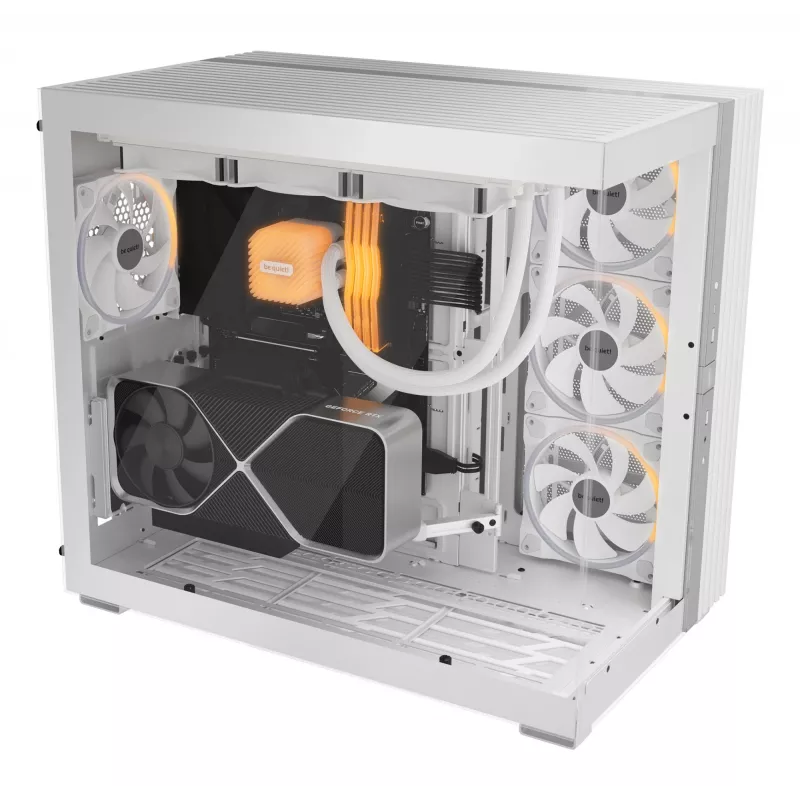PC Case be quiet! LIGHT BASE 900 DX Valge Full Tower — ATX/EATX tugi, klaasist külg, multi RGB, max GPU 495 mm, CPU jahuti kõrgus 190 mm