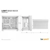 PC Case be quiet! LIGHT BASE 900 DX Valge Full Tower — ATX/EATX tugi, klaasist külg, multi RGB, max GPU 495 mm, CPU jahuti kõrgus 190 mm