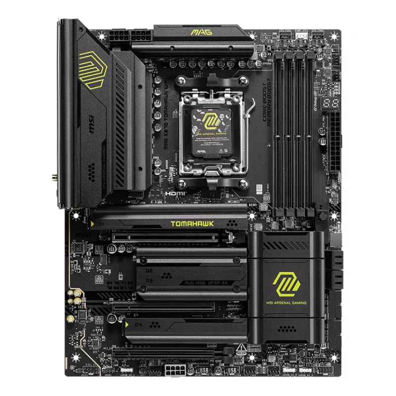 Emaplaat MSI MAG X870 TOMAHAWK WIFI — AMD X870, pesa AM5, ATX, DDR5, Wi‑Fi 7, 2.5GbE