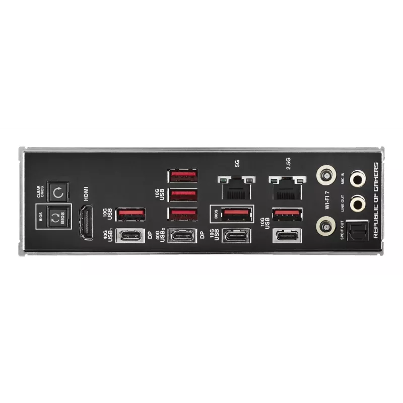 Emaplaat ASUS ROG CROSSHAIR X870E HERO — AMD X870E, Socket AM5, ATX, 4× DDR5 DIMM, 192 GB, Wi‑Fi 7, Bluetooth 5.4