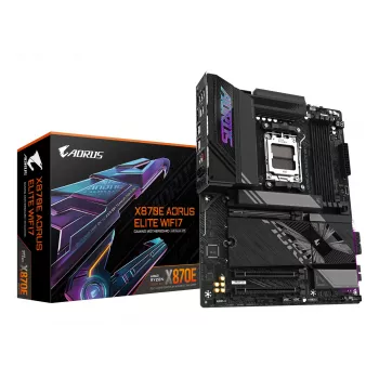 Emaplaat GIGABYTE X870E AORUS ELITE WIFI7 ATX, AMD X870E, Socket AM5, DDR5, 4x DIMM, Wi‑Fi 7, 2.5Gb LAN