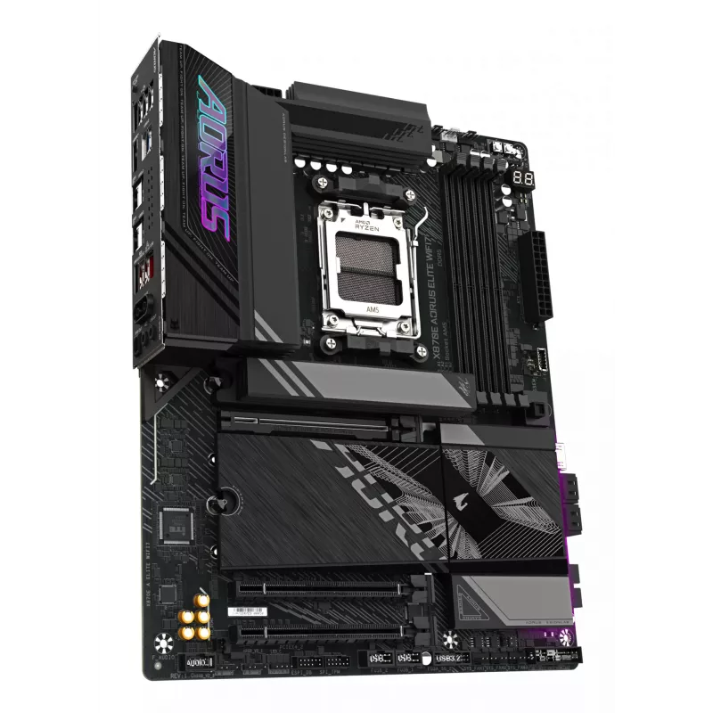 Emaplaat GIGABYTE X870E AORUS ELITE WIFI7 ATX, AMD X870E, Socket AM5, DDR5, 4x DIMM, Wi‑Fi 7, 2.5Gb LAN