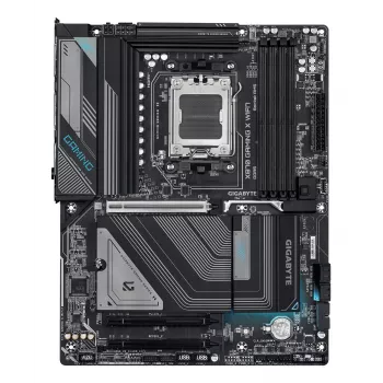 GIGABYTE X870 GAMING X WIFI7 emaplaat – toetab AMD Ryzen 9000 protsessoreid, 16+2+2 faasi VRM, kuni 8000MHz DDR5 (OC), 1xPCIe 5.0 + 2xPCIe 4.0, Wi-Fi 7, 2.5GbE LAN, USB 4