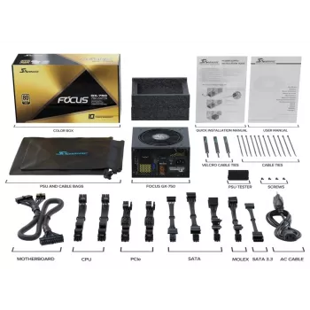 SEASONIC Focus Gx Toiteplokk 750 W 20+4 Pin ATX ATX Must