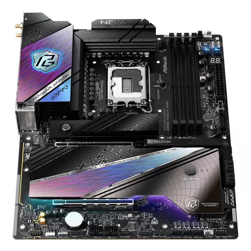 ASRock emaplaat Z890 Nova WiFi LGA1851 Intel Z890 4 x DDR5 1 x HDMI 2.1 TMDS/FRL 8G 2 x Thunderbolt 4 ATX