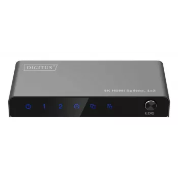 DIGITUS 1x2 HDMI Splitter 4K/60Hz HDCP 2.2 EDID Control