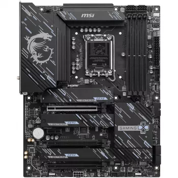 MSI Z890 GAMING PLUS WIFI emaplaat — Intel Z890, LGA 1851, ATX, DDR5, 4x DIMM, Wi‑Fi 7, 5Gb LAN, 4x M.2