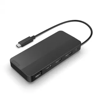 Lenovo 40B90000WW sülearvuti dokk/pordireplikaator, juhtmega, USB 3.2 Gen 1 (3.1 Gen 1) USB-C, must
