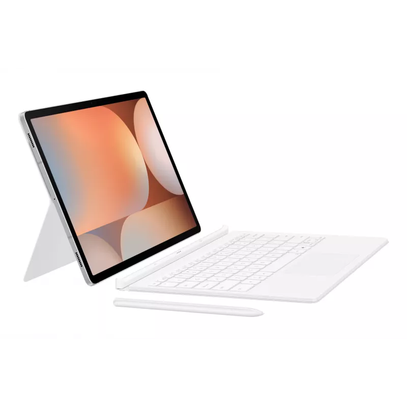 Samsung EF-DX825 QWERTZ Saksa Pogo Pin Valge