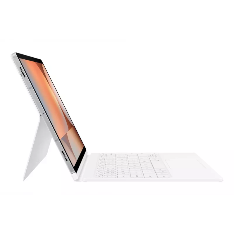 Samsung EF-DX825 QWERTZ Saksa Pogo Pin Valge